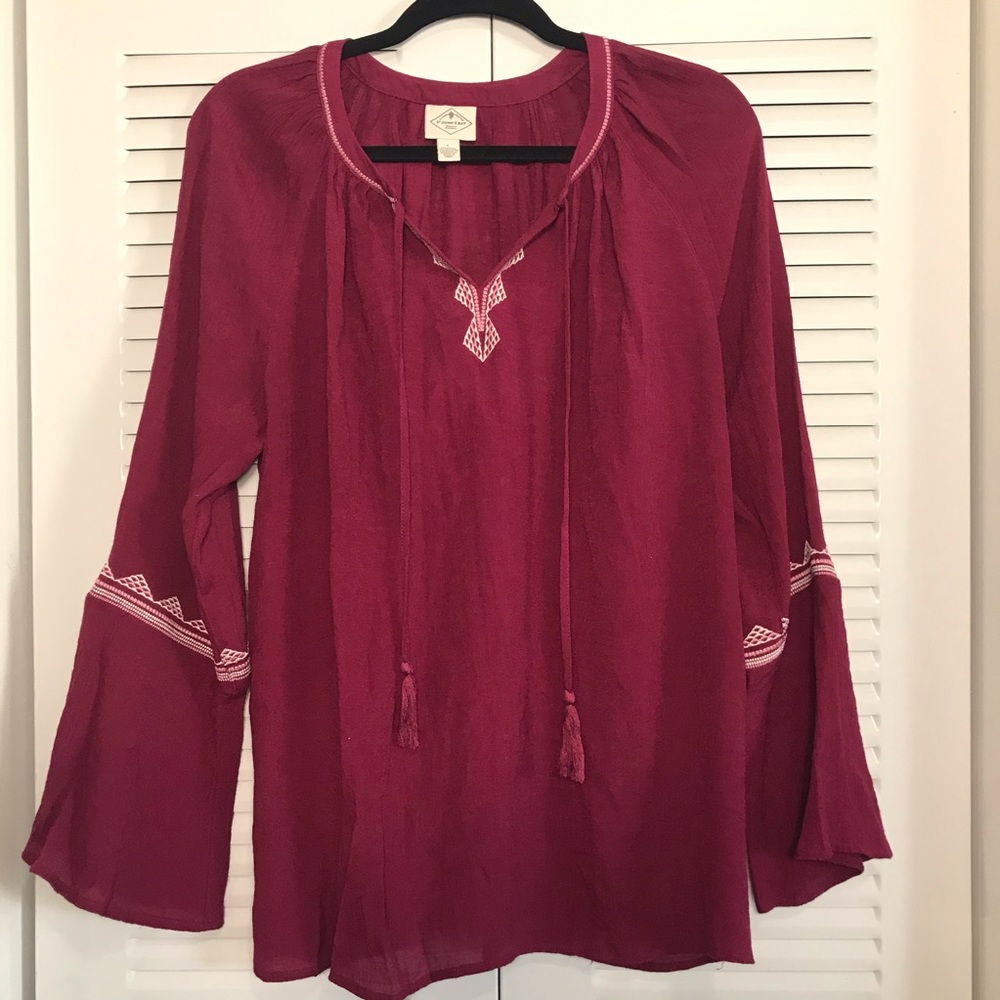 St. John’s Bay top blouse size L